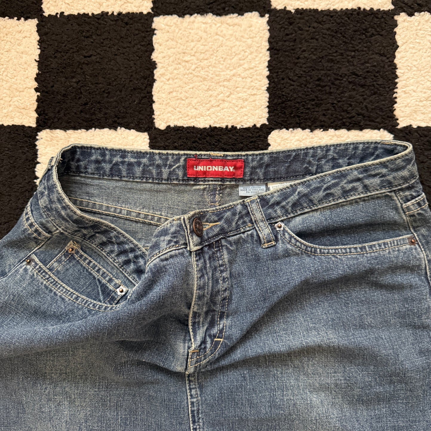 vintage whimsy 90s y2k UNION BAY denim maxi skirt