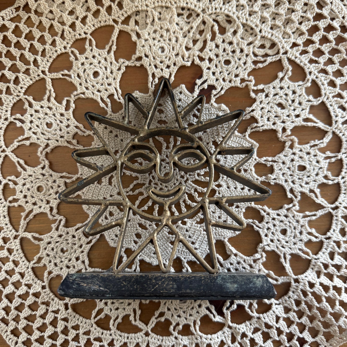 unique vintage whimsical celestial sun folk art collectable