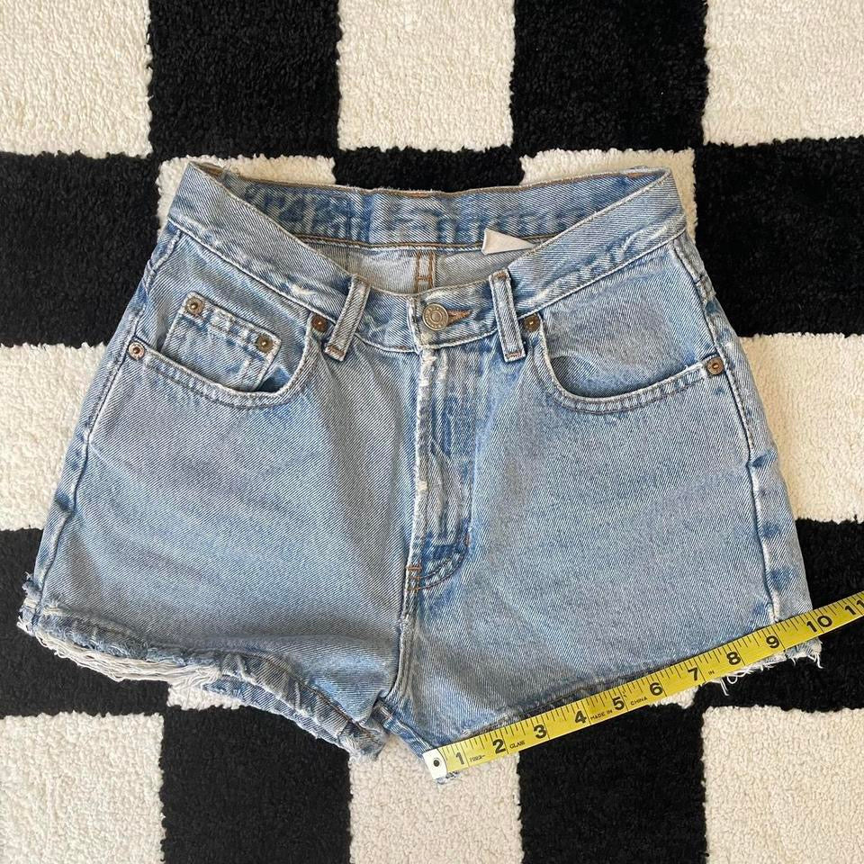 high waisted denim shorts