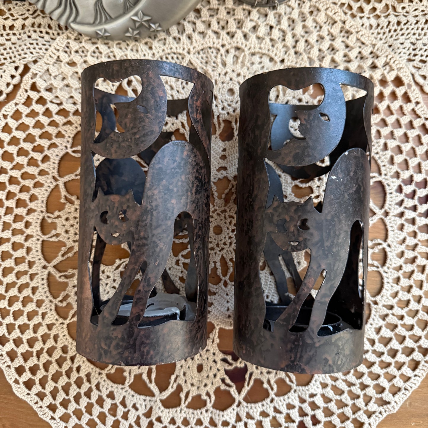 unique vintage whimsical celestial candle holder