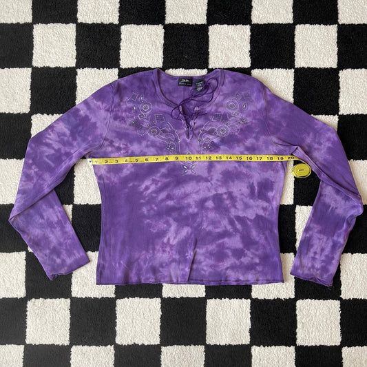 vintage whimsy 90s y2k BAILEY’S POINT graphic sleeved top