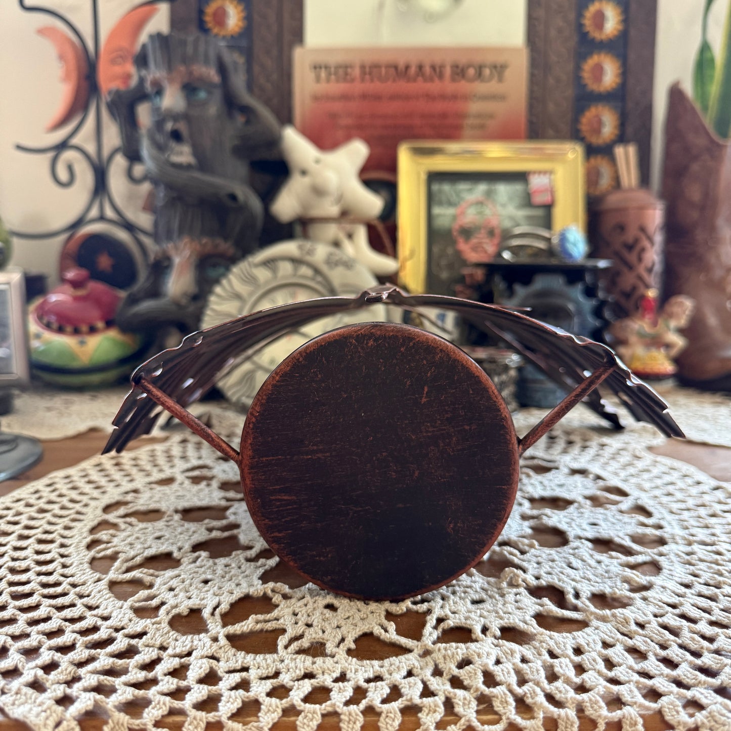 unique vintage whimsical butterfly candle holder