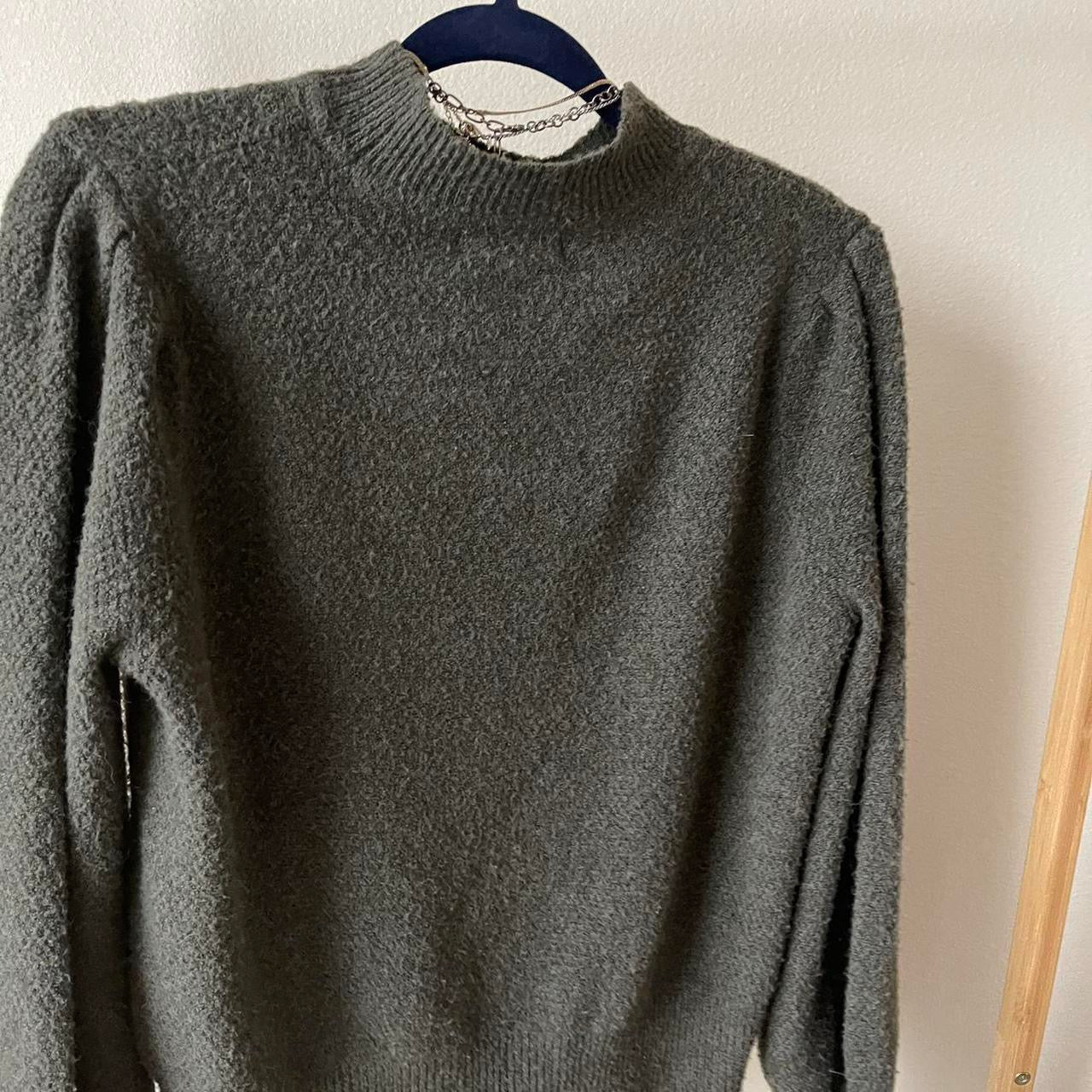 earth tone knit pullover sweater