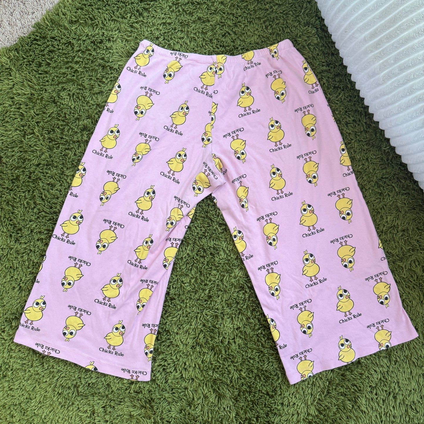 unique vintage whimsy 90s y2k FRED IS RED graphic lounge pants