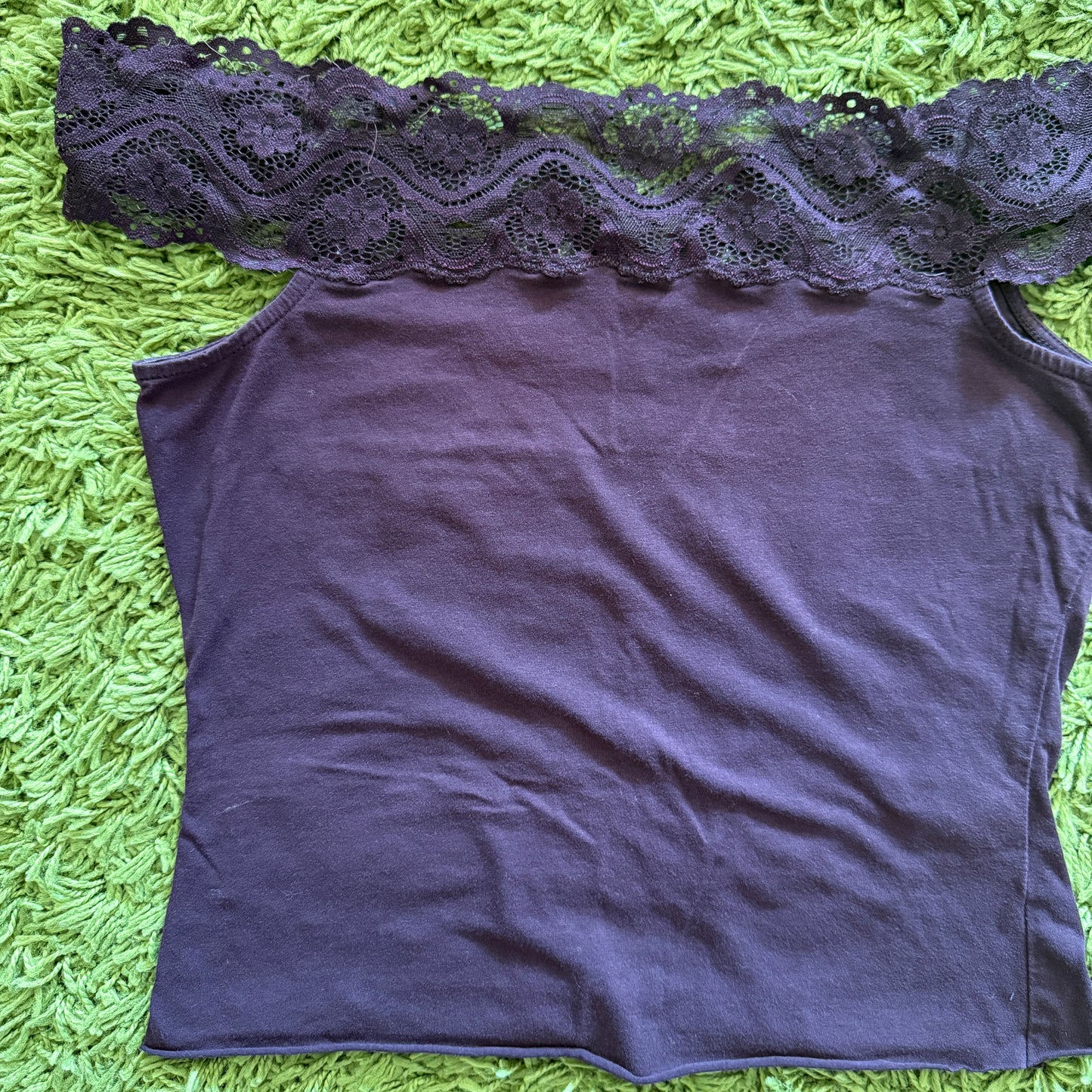 unique vintage whimsical 90s y2k off shoulder top