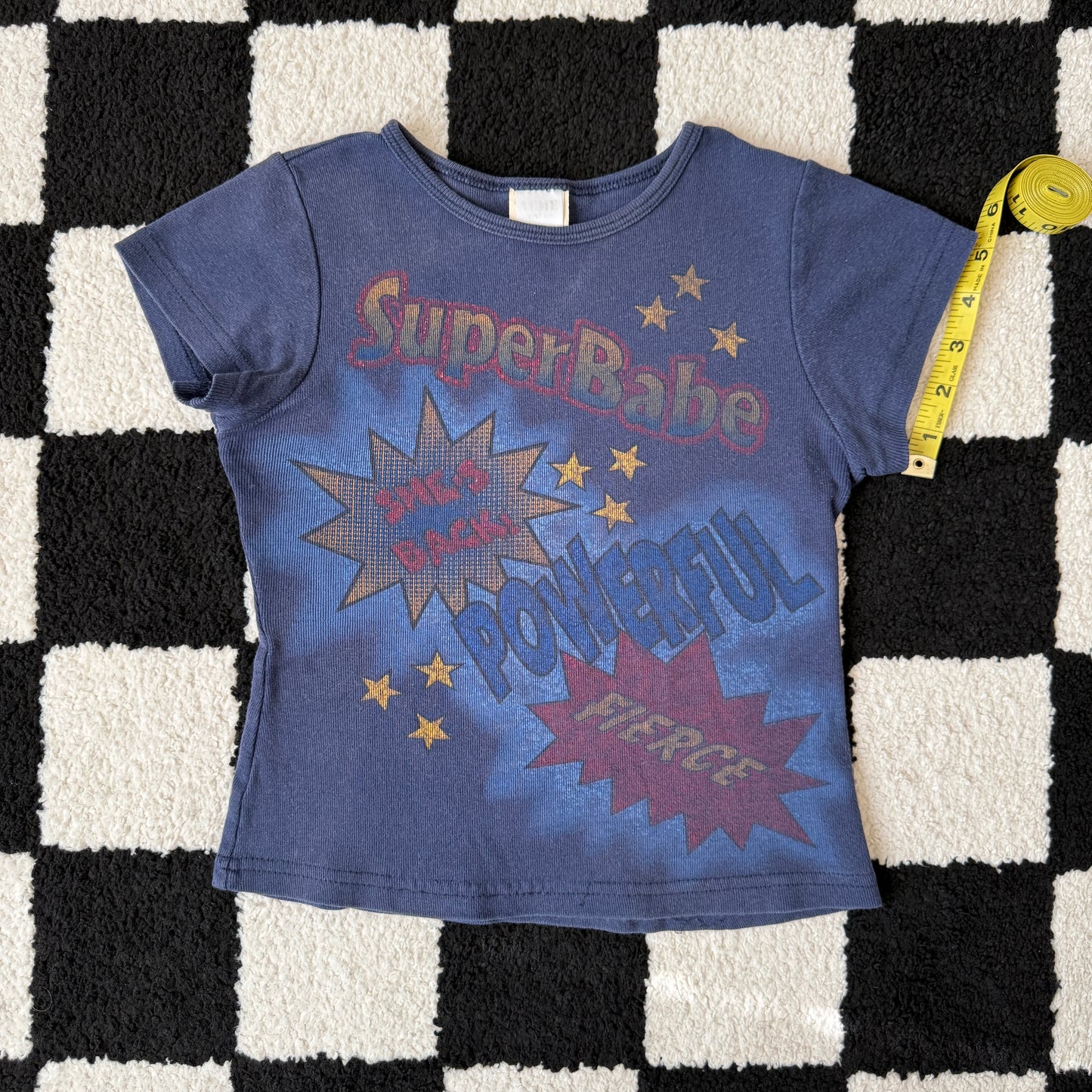 unique vintage whimsical celestial 90s y2k graphic baby tee