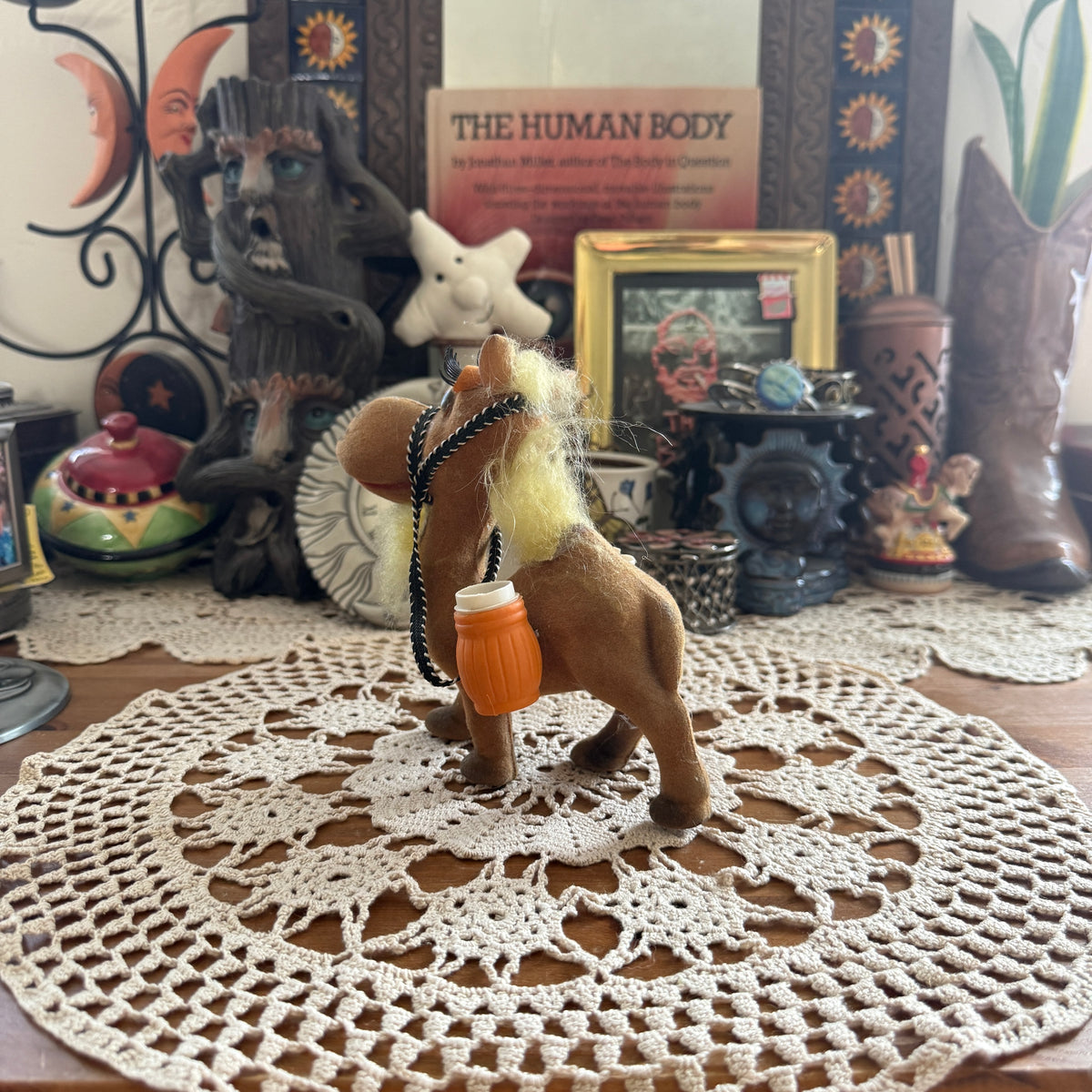 unique vintage whimsical folk art figure collectable trinket