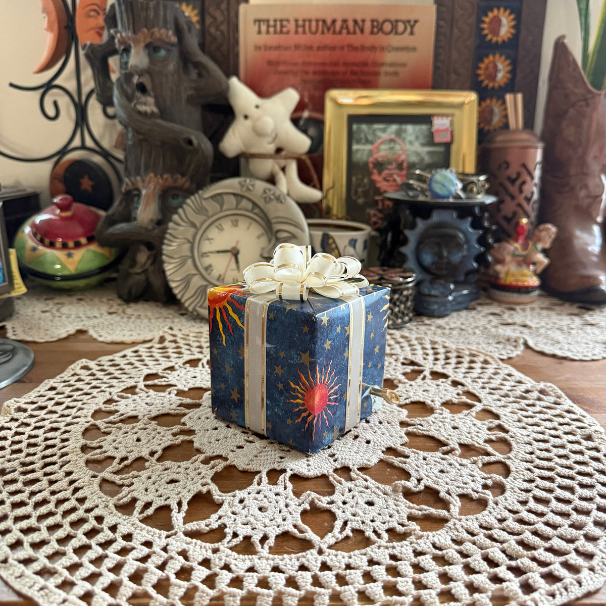 unique vintage whimsical celestial sun moon stars collectable trinket