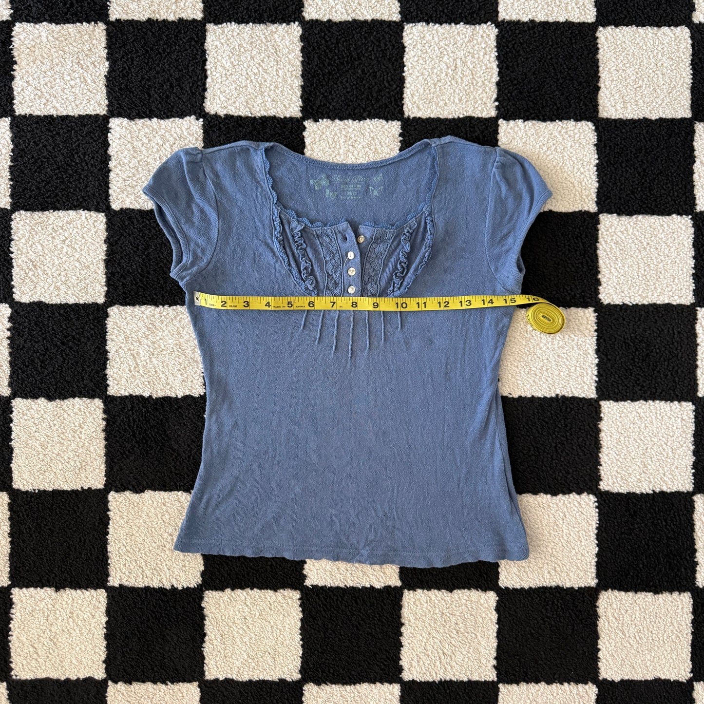 unique vintage whimsical 90s y2k FADED GLORY babydoll top