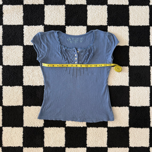 unique vintage whimsical 90s y2k FADED GLORY babydoll top