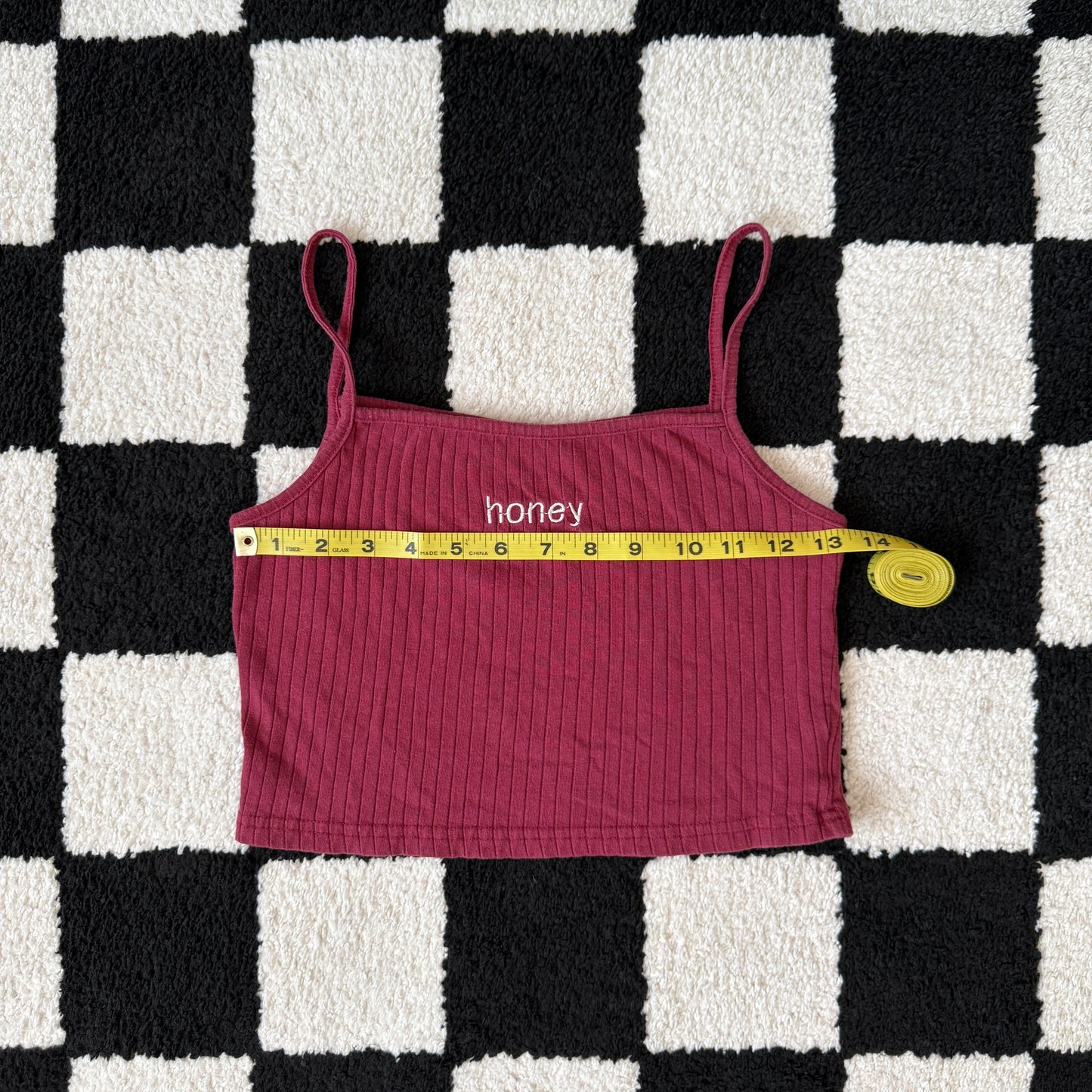 whimsy 90s y2k HONEY embroidered cami top