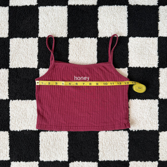 whimsy 90s y2k HONEY embroidered cami top