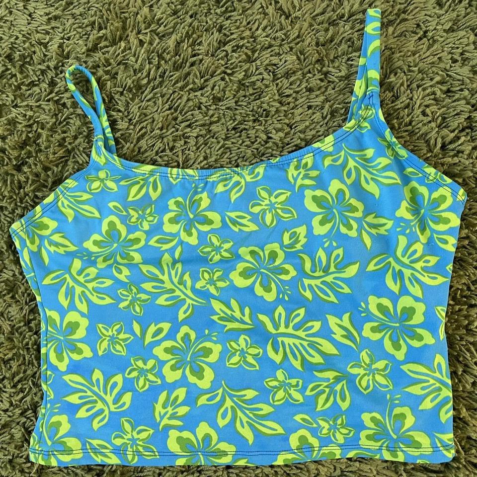 floral swim top