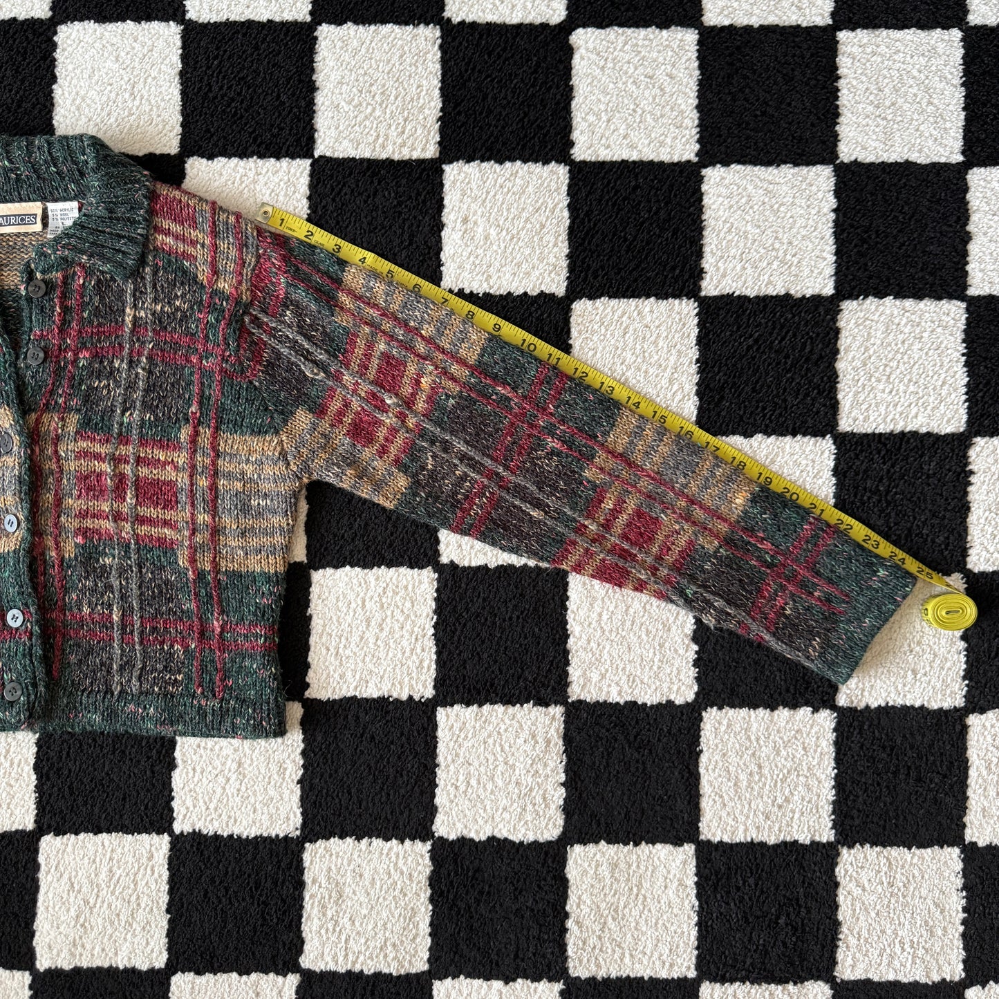 unique vintage whimsy 90s y2k MAURICES knit cardigan sweater