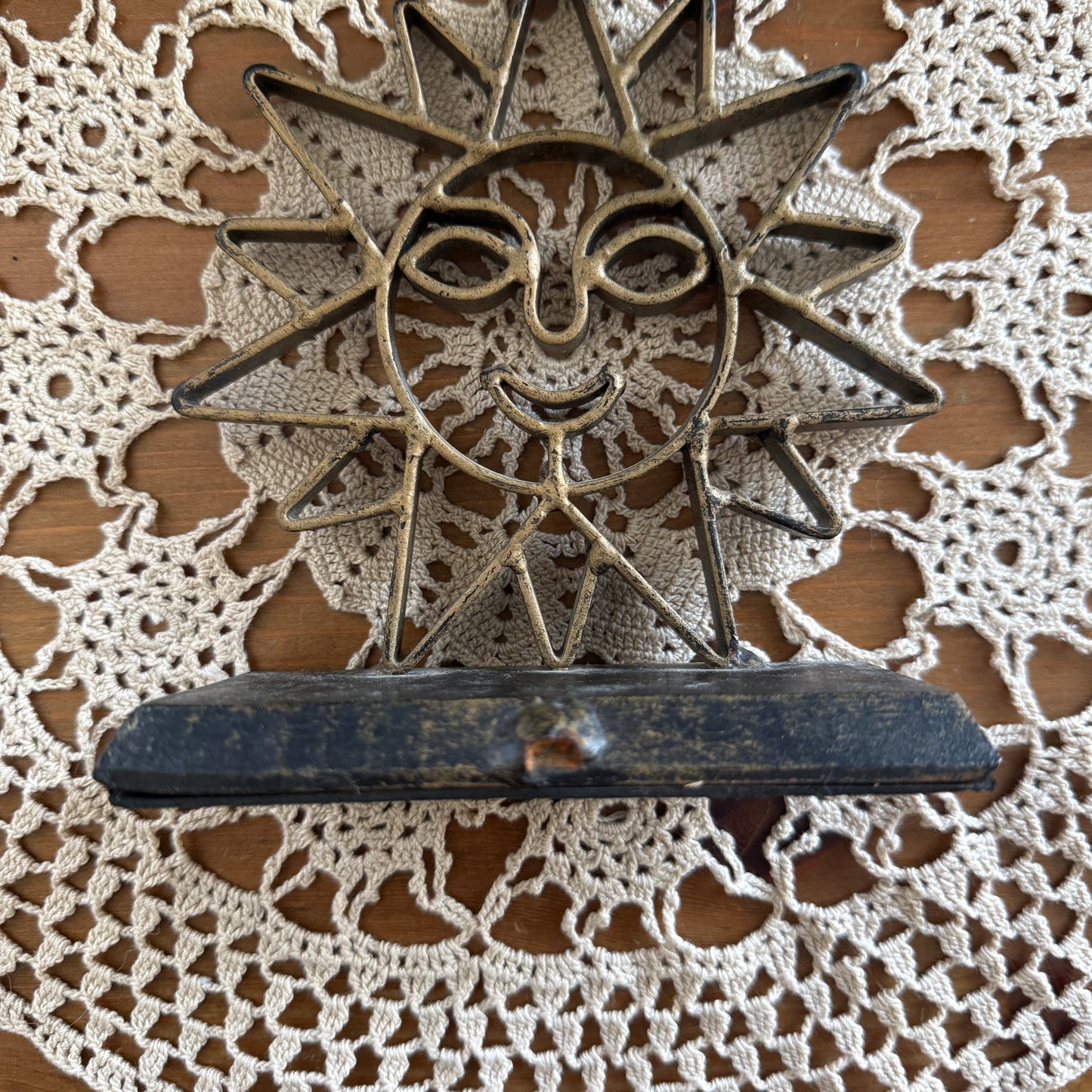 unique vintage whimsical celestial sun folk art collectable