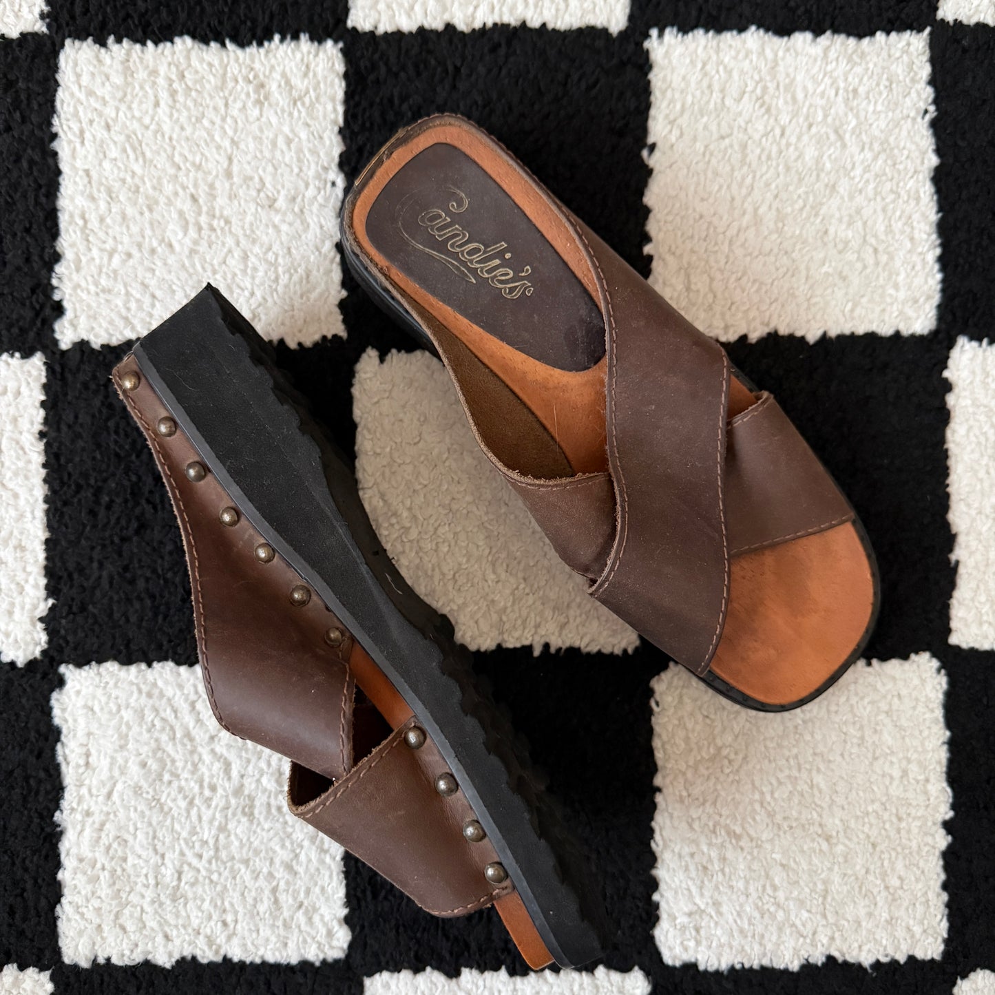 vintage whimsical 90s y2k CANDIE’S chunky sandals