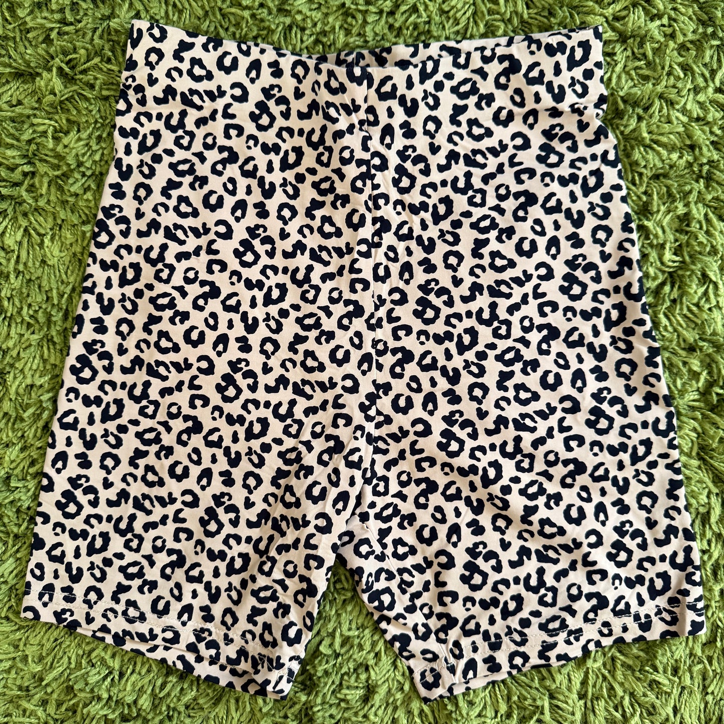 whimsy 90s y2k leopard print biker shorts