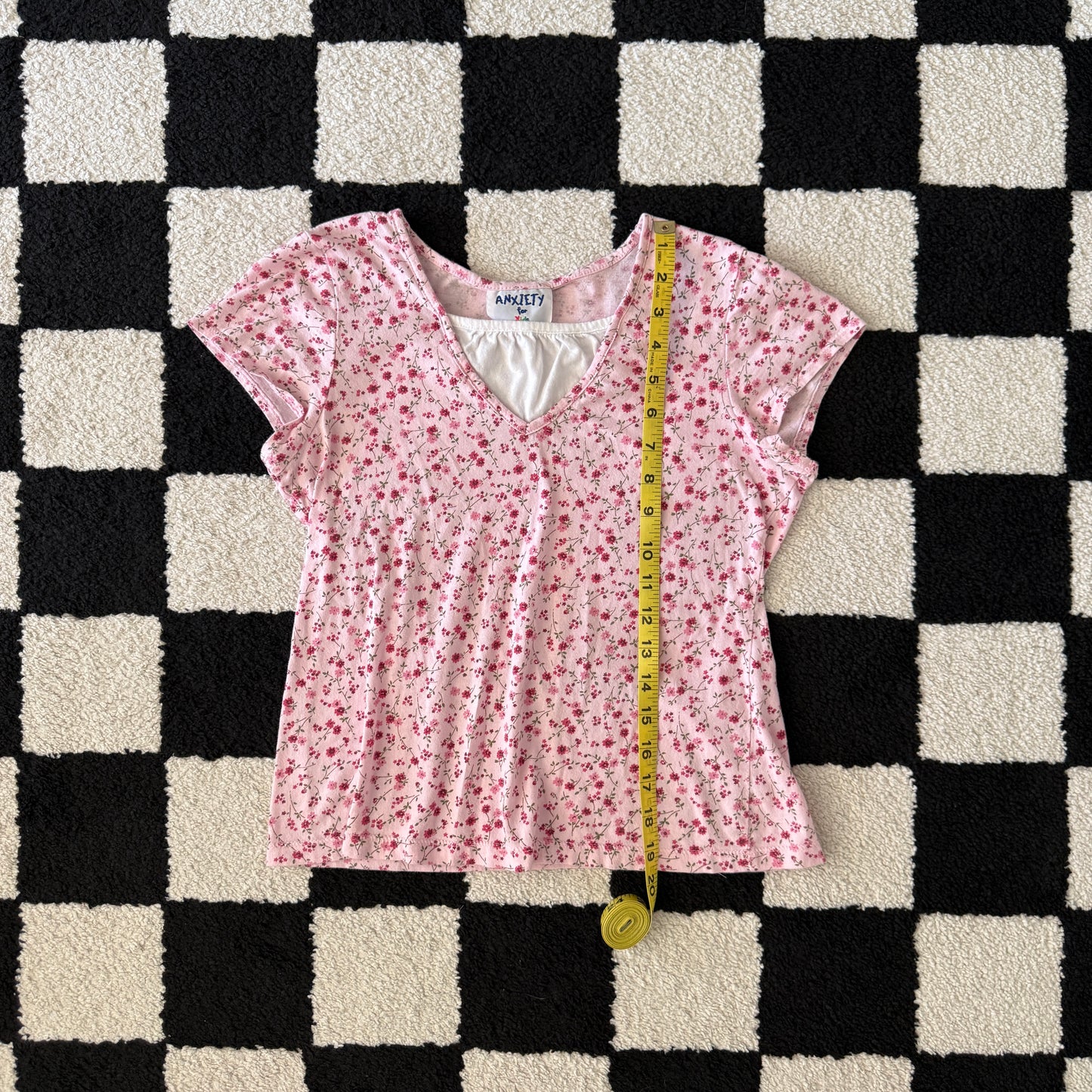 unique vintage whimsical 90s y2k ANXIETY FOR KIDS babydoll top