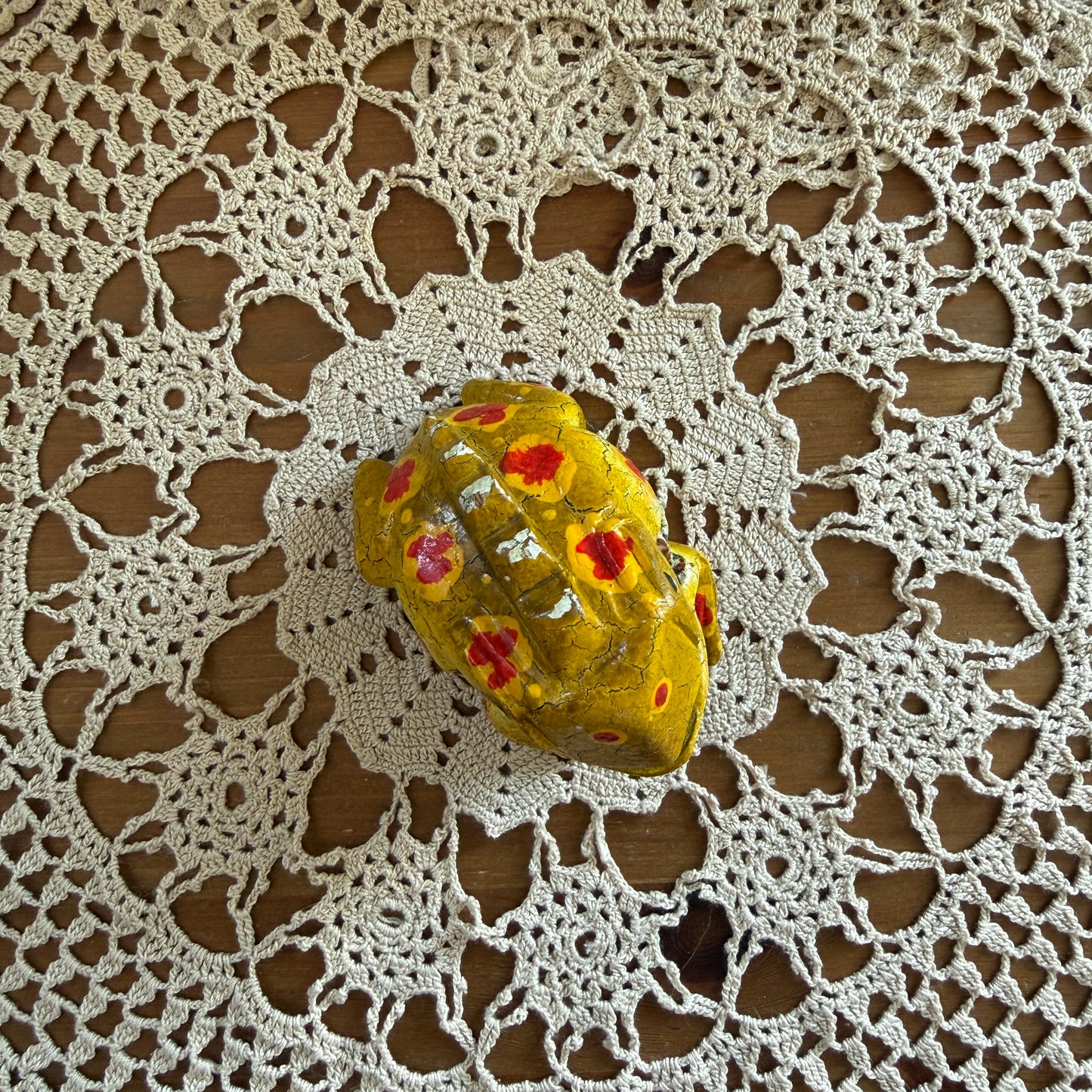 unique vintage whimsical frog figure collectable trinket