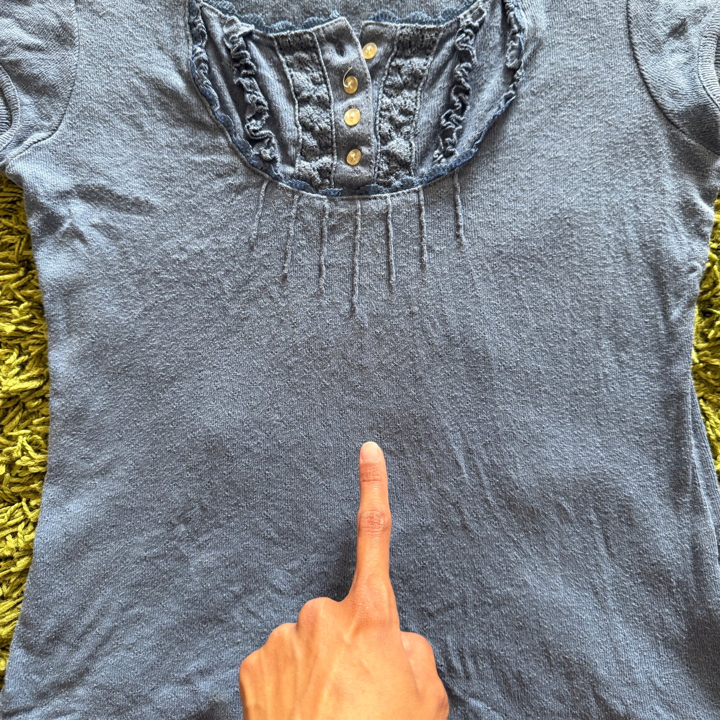unique vintage whimsical 90s y2k FADED GLORY babydoll top