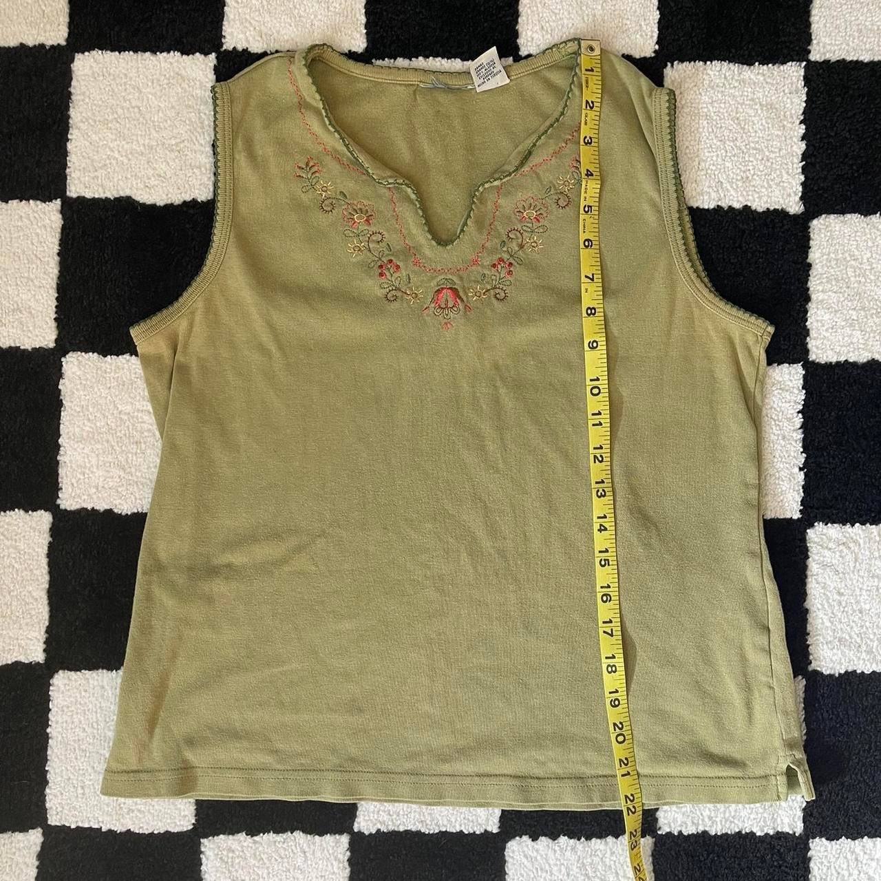 embroidered tank top