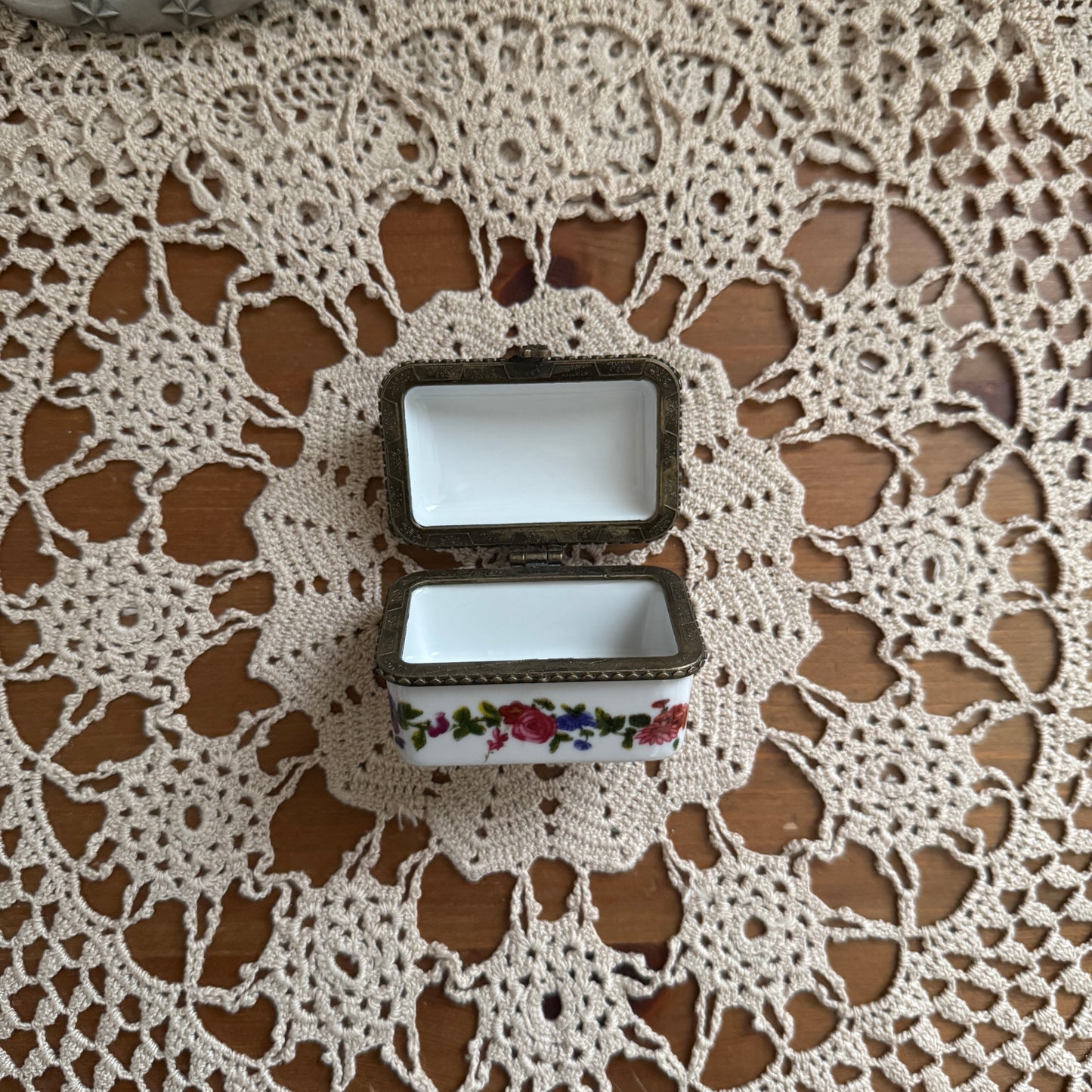 unique vintage whimsical trinket box