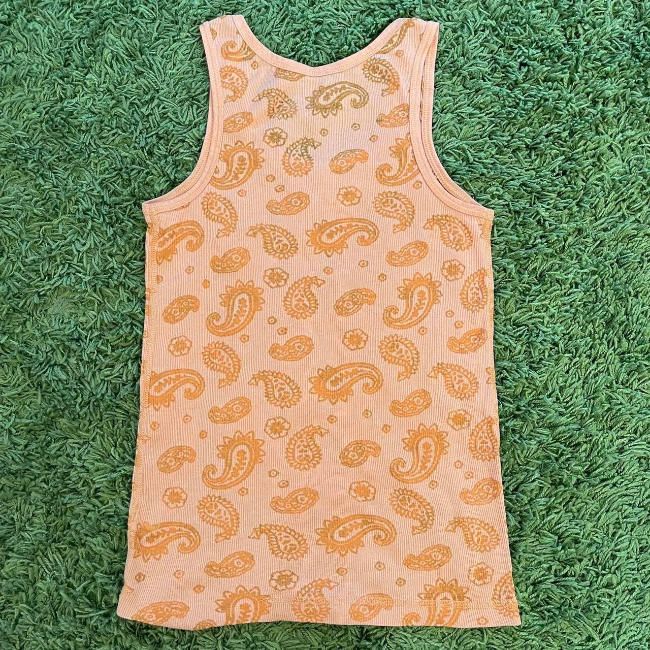 paisley print y2k tank top