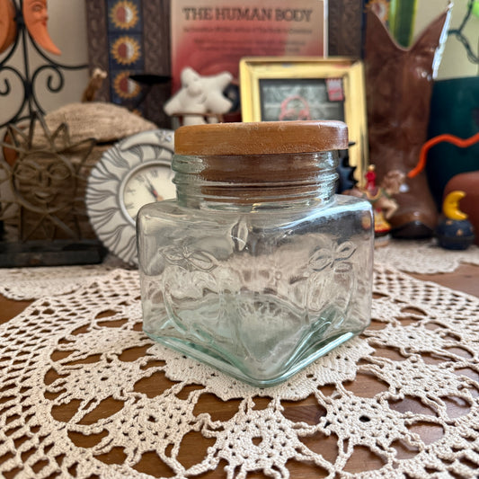 unique vintage whimsical apple jar collectable