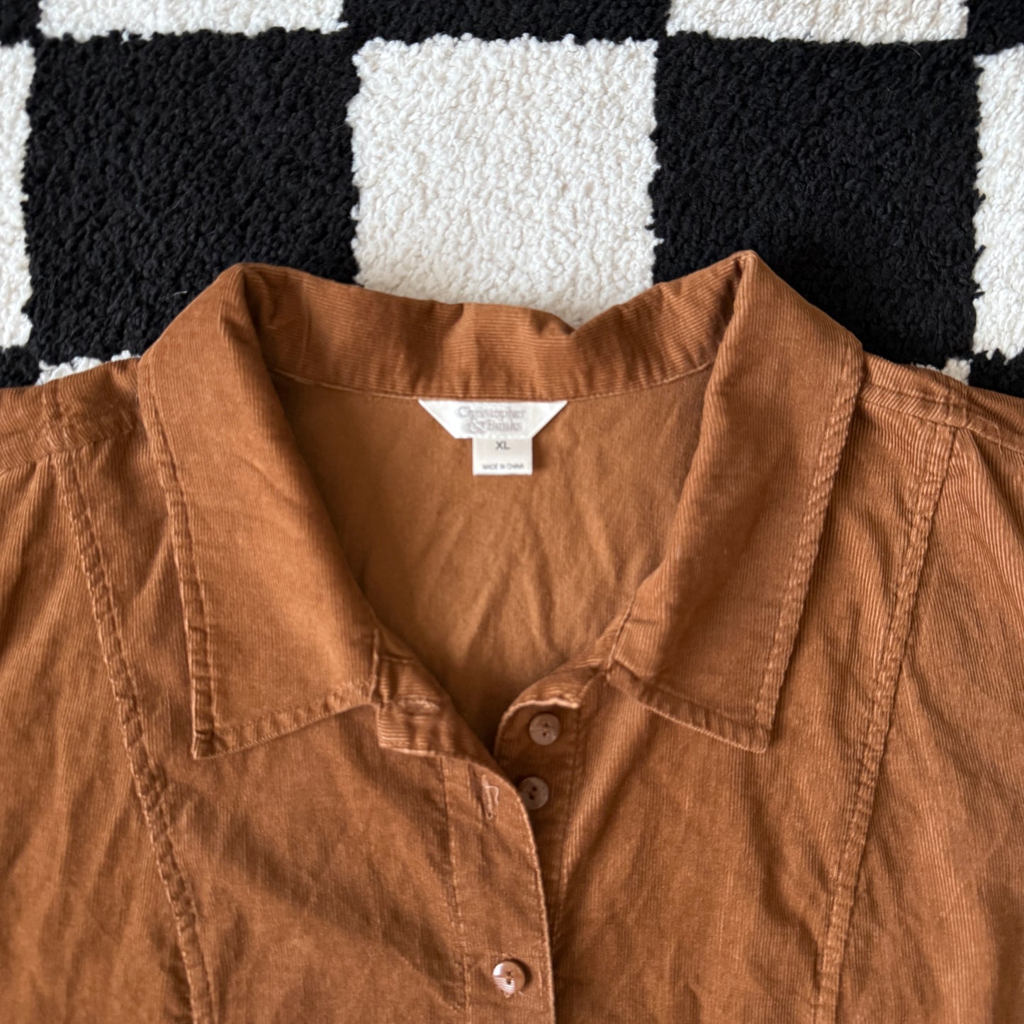 vintage whimsy 90s y2k CHRISTOPHER & BANKS button up top