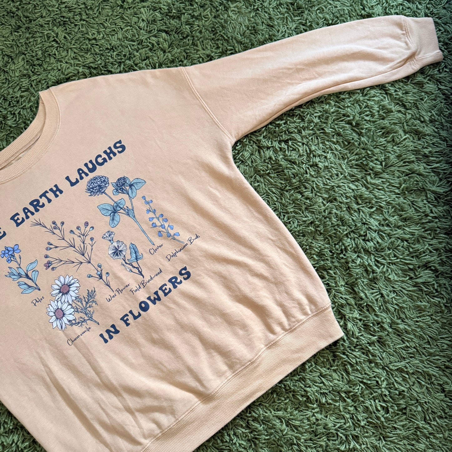 whimsical 90s y2k graphic pullover sweatshirt