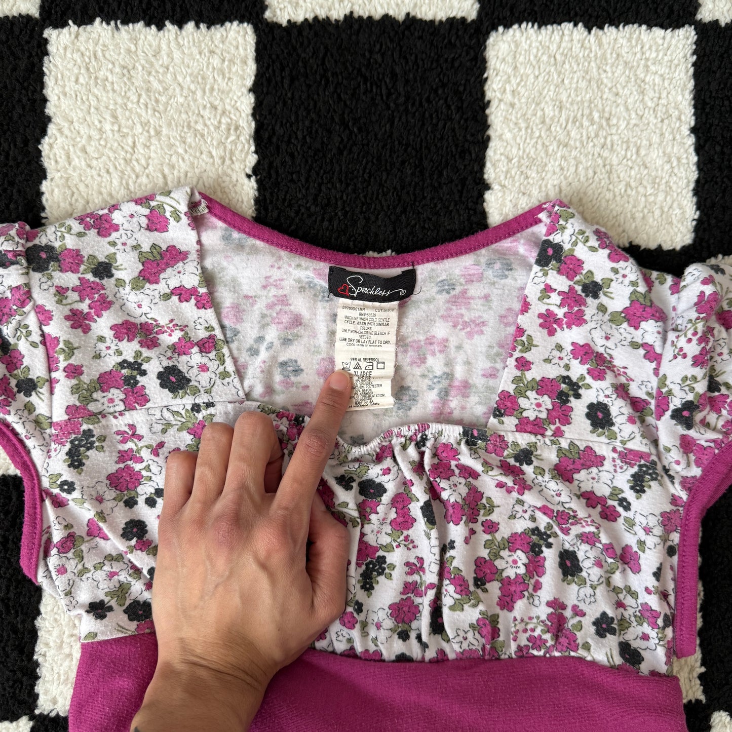 unique vintage whimsical 90s y2k SPEECHLESS babydoll top