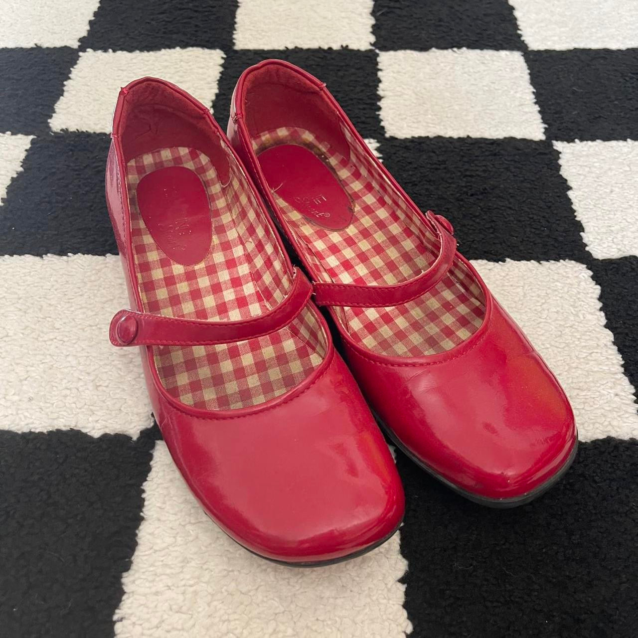 cherry red marry janes