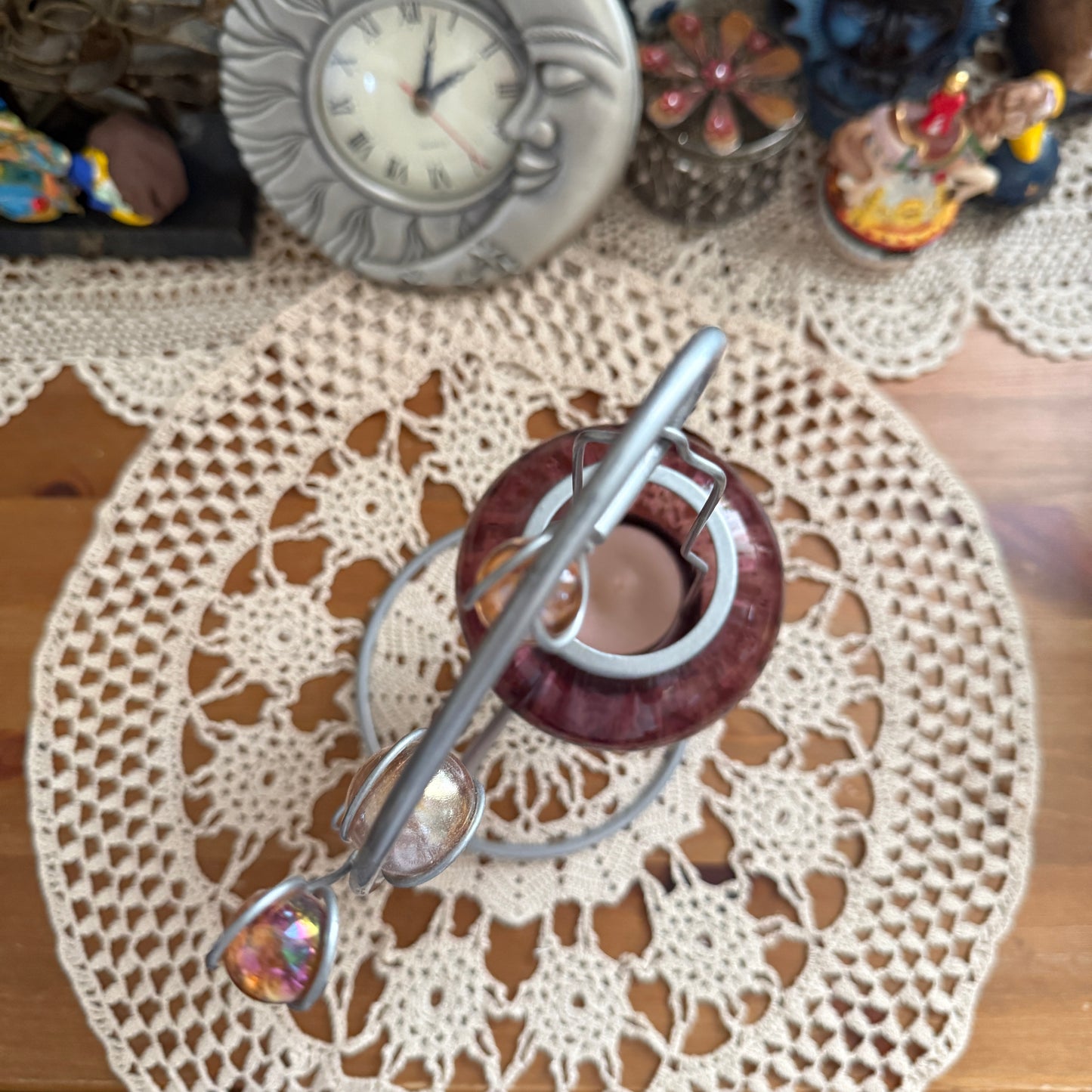 unique vintage whimsical candle holder
