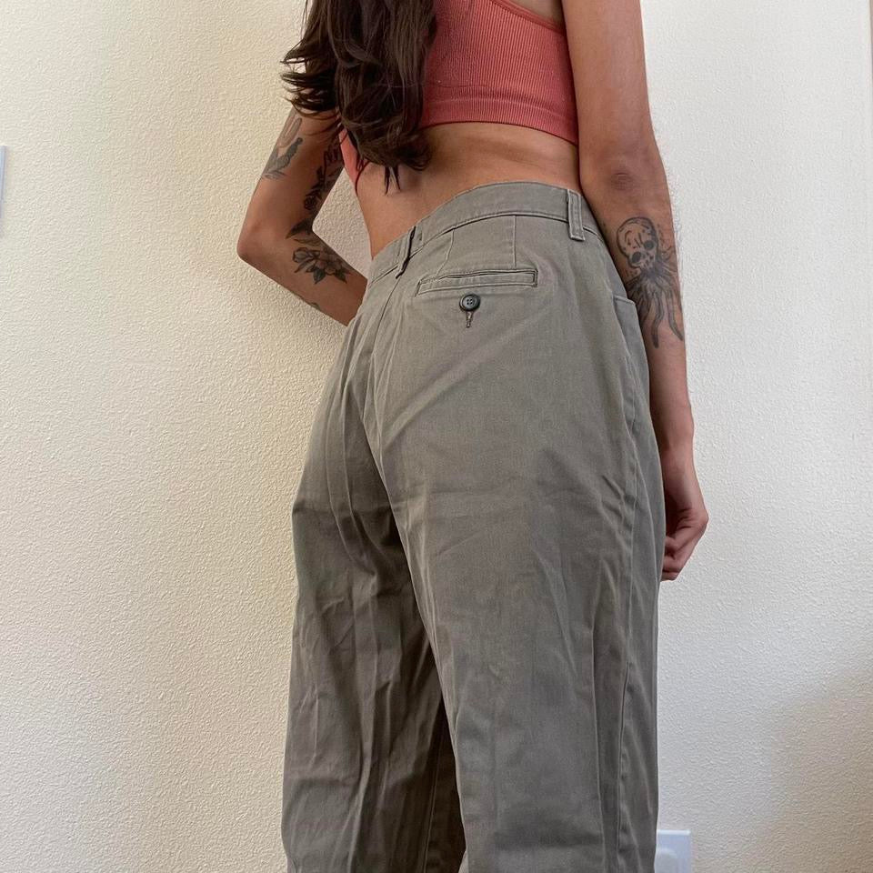 vintage khaki trousers