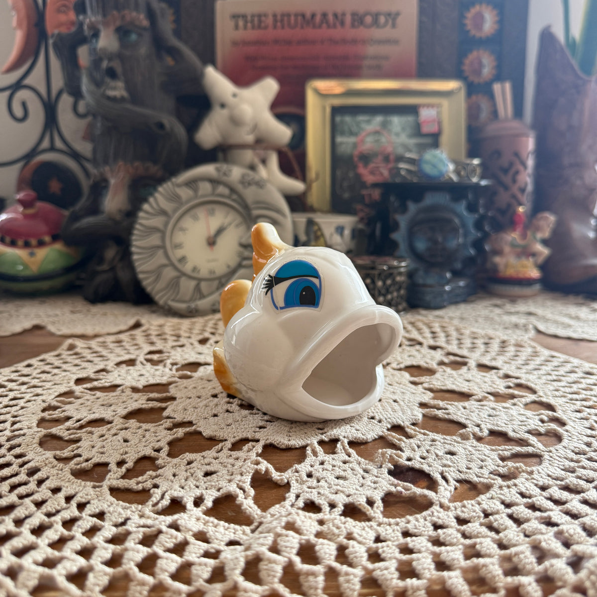 unique vintage whimsical folk art figure collectable trinket
