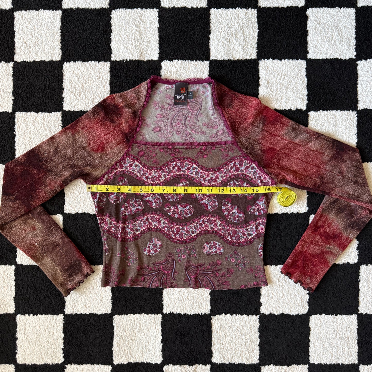 unique vintage whimsy 90s y2k ANAC knit sleeved top