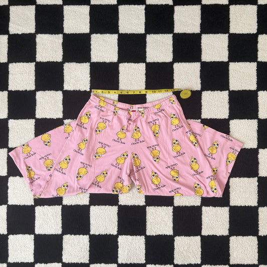 unique vintage whimsy 90s y2k FRED IS RED graphic lounge pants