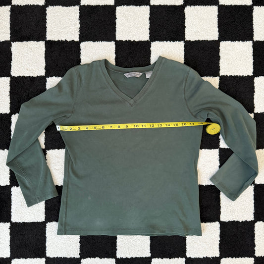 vintage whimsy grunge EDDIE BAUER sleeved top