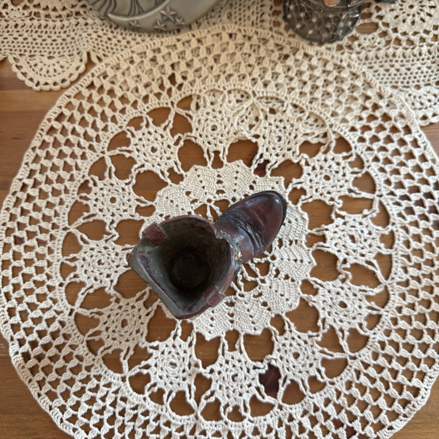 unique vintage whimsical celestial star boot figure collectable trinket