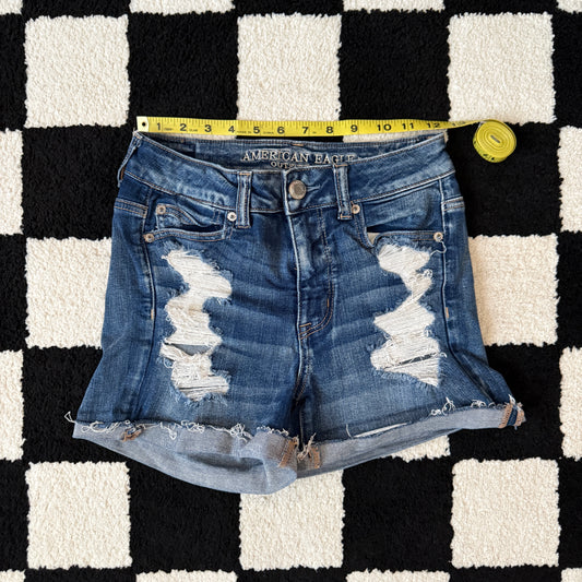 whimsy 90s y2k AMERICAN EAGLE OUTFITTERS denim shorts