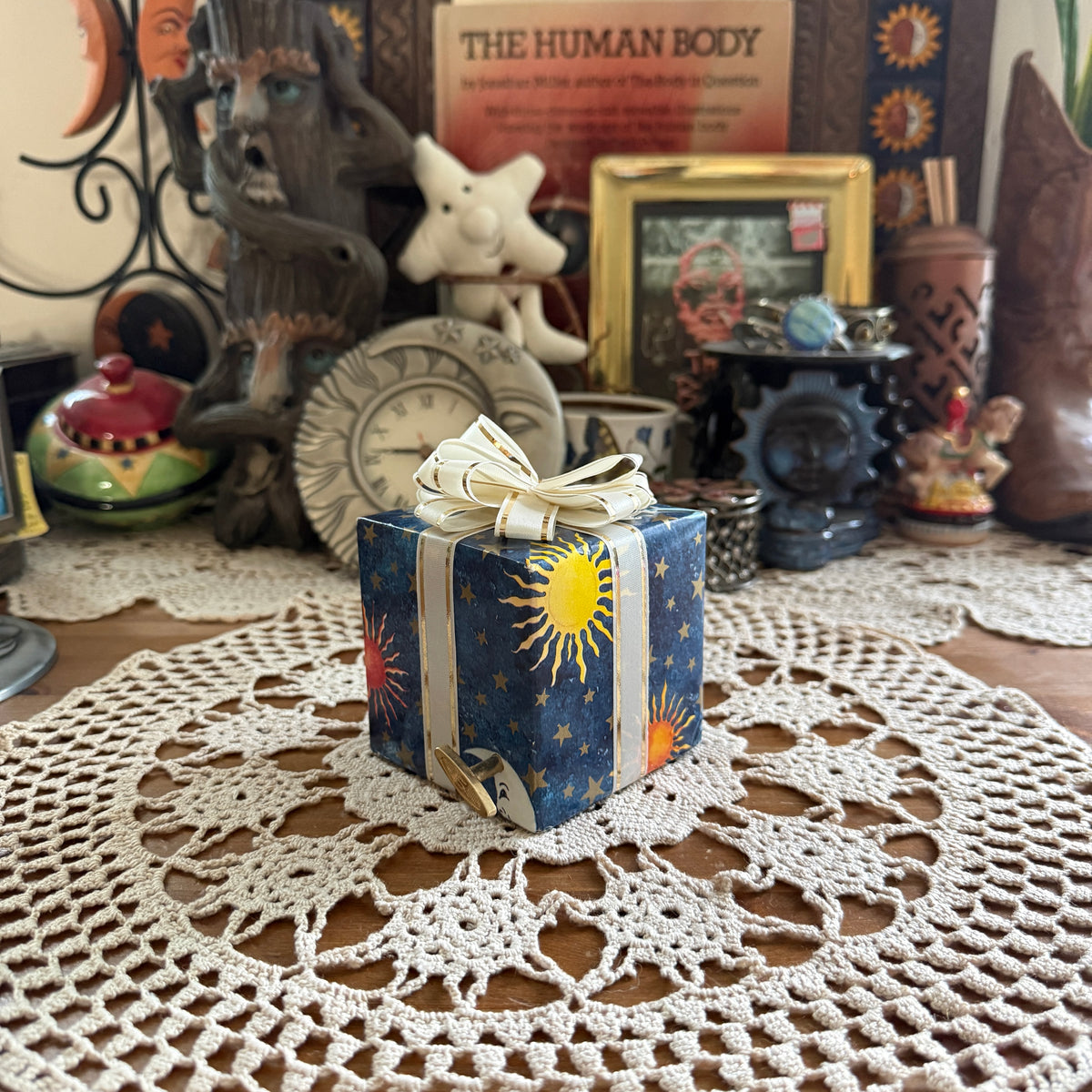 unique vintage whimsical celestial sun moon stars collectable trinket