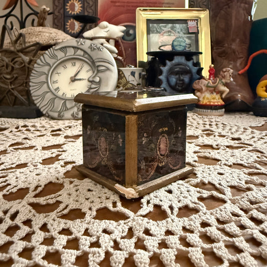 unique handmade vintage whimsical trinket box