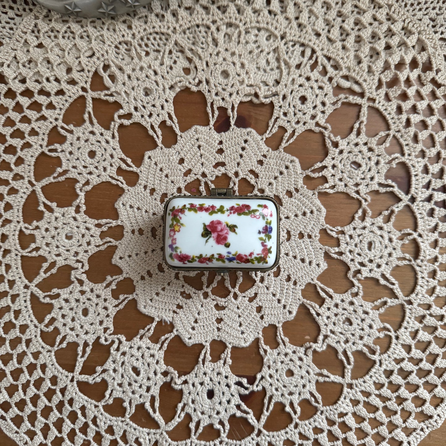 unique vintage whimsical trinket box