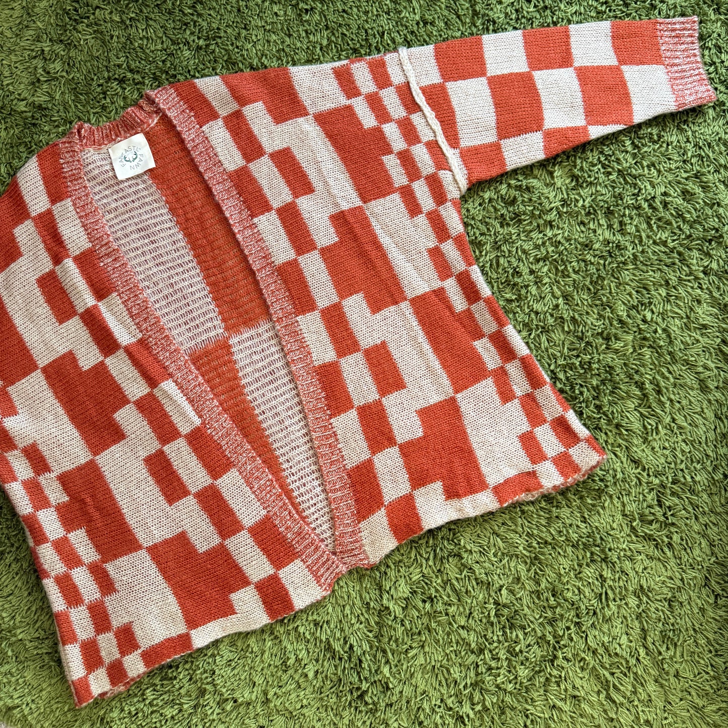 unique vintage whimsy 90s y2k knit cardigan sweater