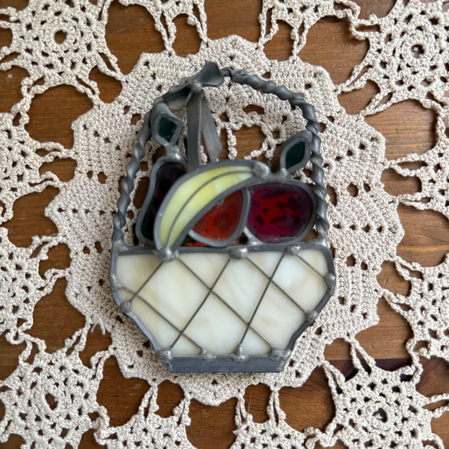 unique handmade whimsical folk art stained glass