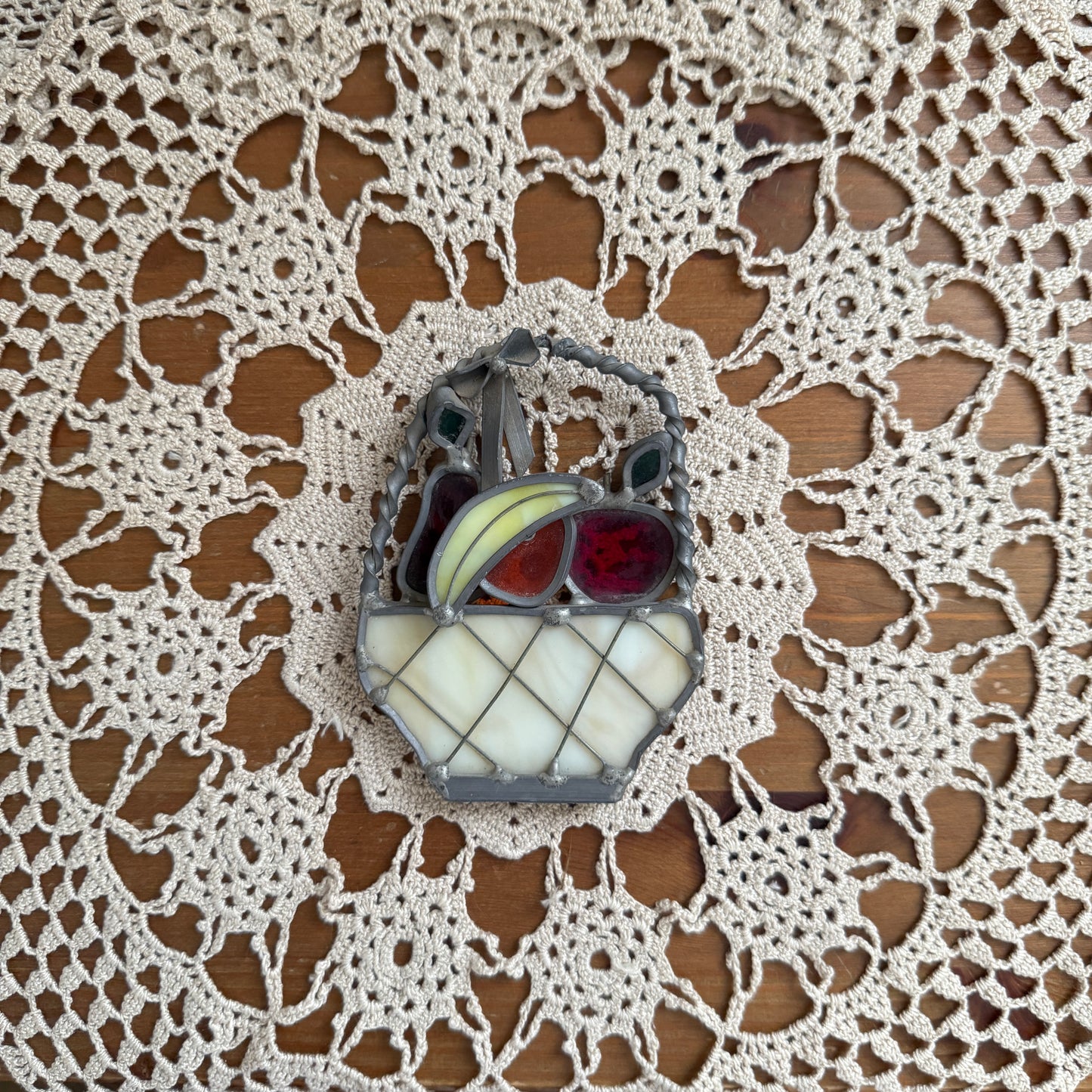 unique handmade whimsical folk art stained glass