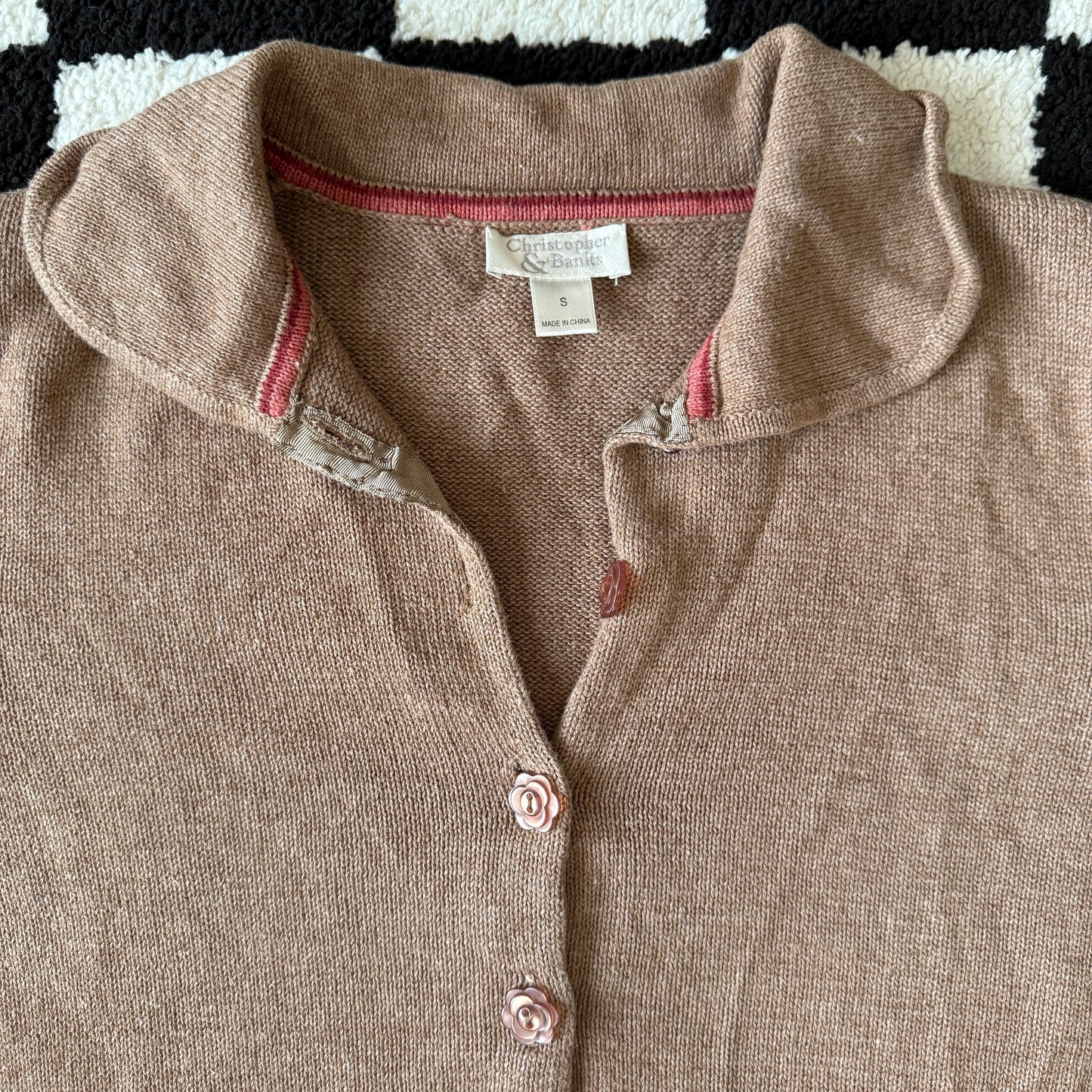 unique vintage whimsy 90s y2k CHRISTOPHER & BANKS knit cardigan sweater