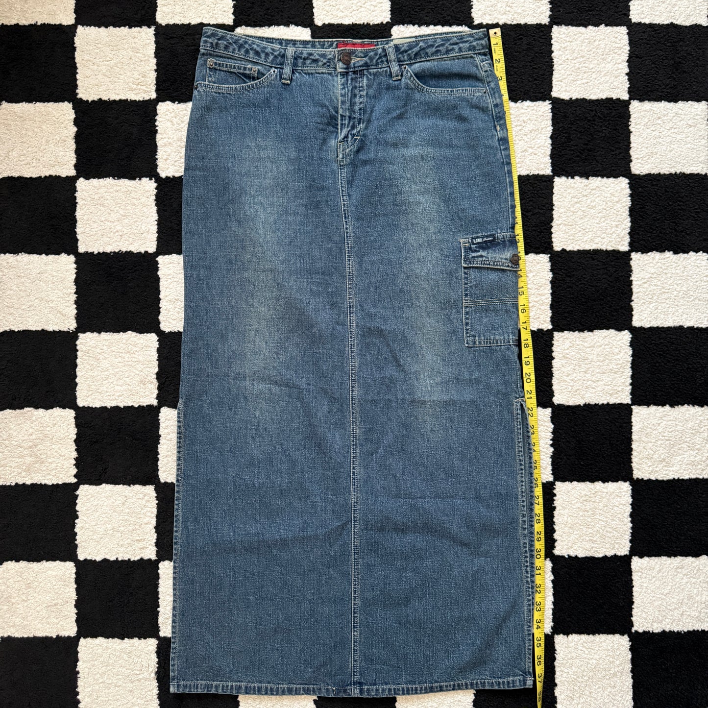 vintage whimsy 90s y2k UNION BAY denim maxi skirt