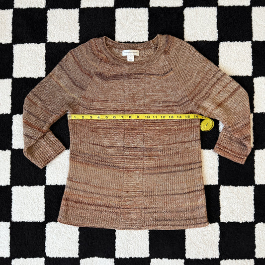unique vintage whimsy 90s y2k CHRISTOPHER & BANKS knit sleeved top