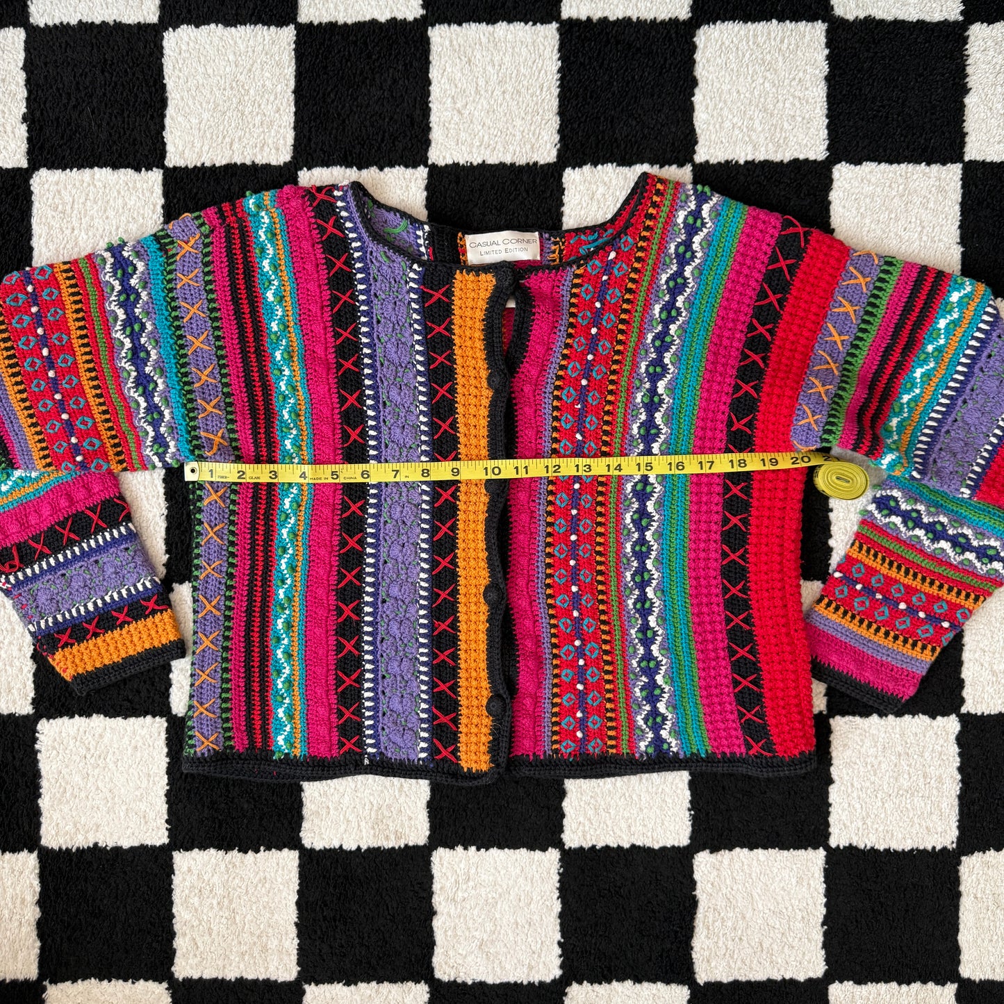 unique vintage whimsy 90s y2k knit cardigan sweater